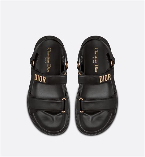 sandales femme christian dior|Dior sandals women black.